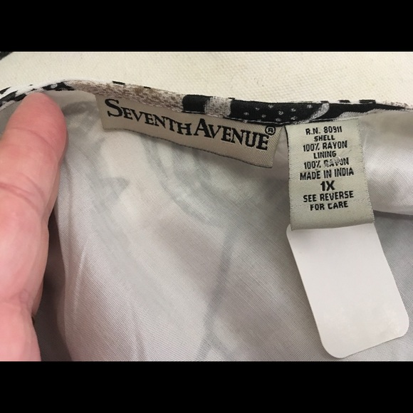 NEW Seventh Avenue 1x lined dress w/ knit jacket - Picture 7 of 8